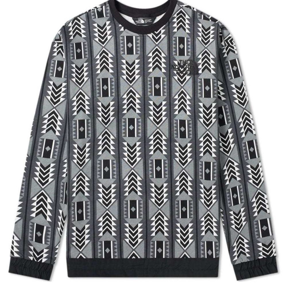 The North Face ‘92 Rage Fleece Crew Sweat White Print Small